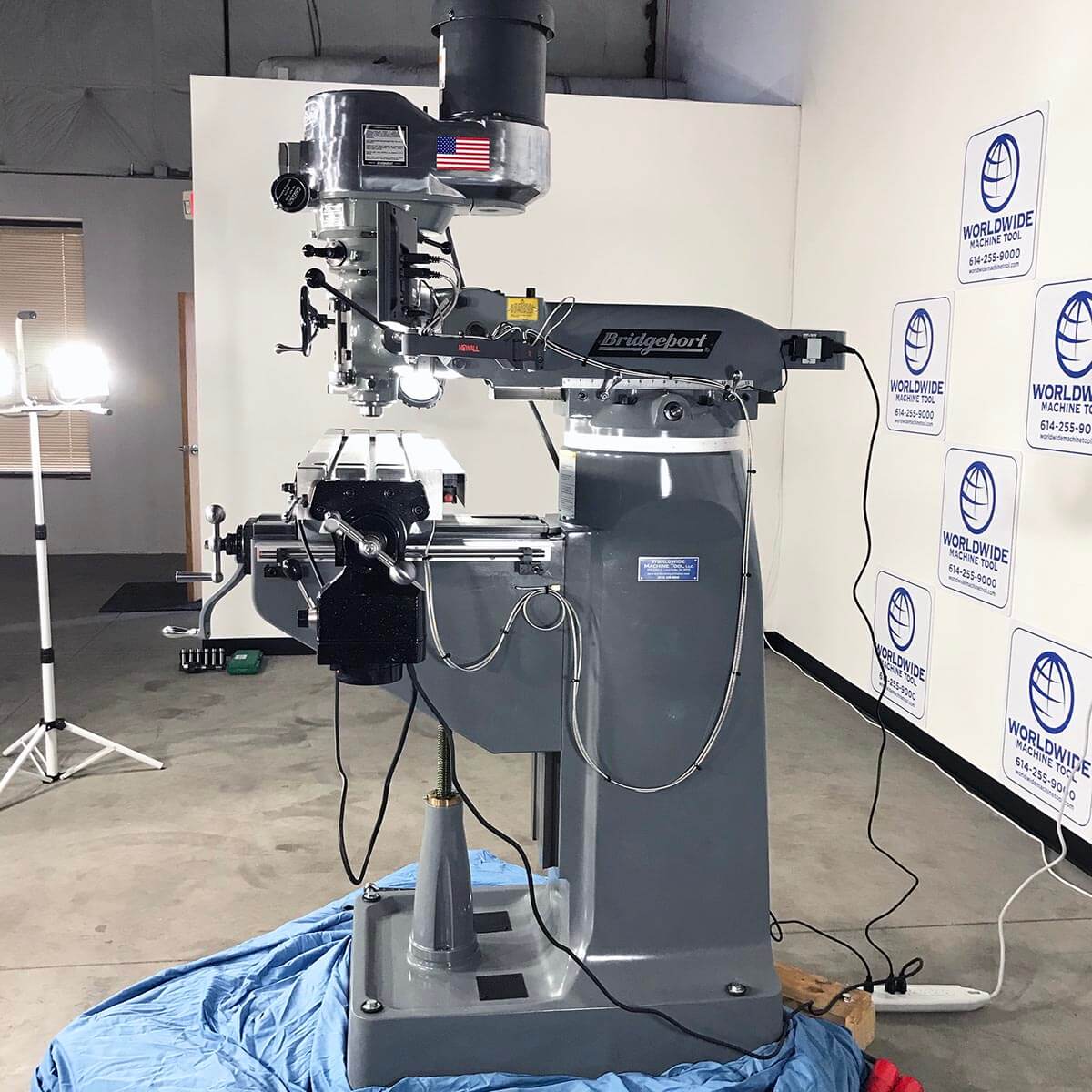 9" x 49" New Bridgeport Mill Series 1 In Stock! Vertical Milling