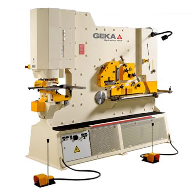 245 Ton New Geka Ironworker Dual Cylinder Model Hydracrop 220/300 S for sale