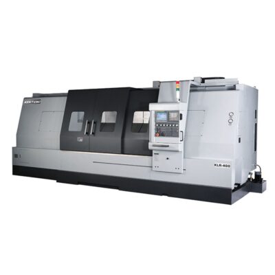 26.8" x 43.3″ – 157″ New Kent USA 2-Axis CNC Slant Bed Lathe Model KLR-400