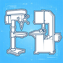 part s and accessories for machine tools and machine shops