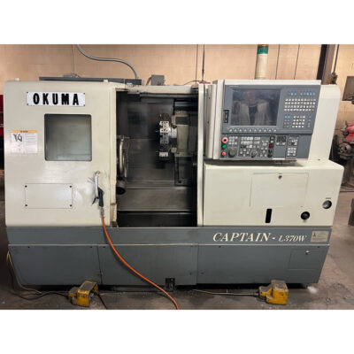 14.57" x 19.685" Used Okuma CNC Lathe Model Captain L370W