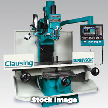 112" x 30" New Clausing Large Capacity CNC Bed Mill Model SUP30BVSCNCFGLT