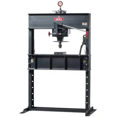 50 Ton New Dake H-Frame Hand Operated Press Model 50H