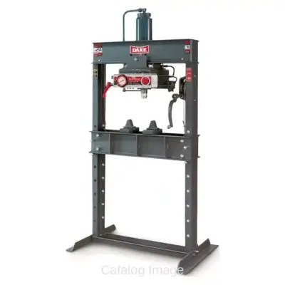 25 Ton New Dake Air Operated H-Frame Press Model 6-425